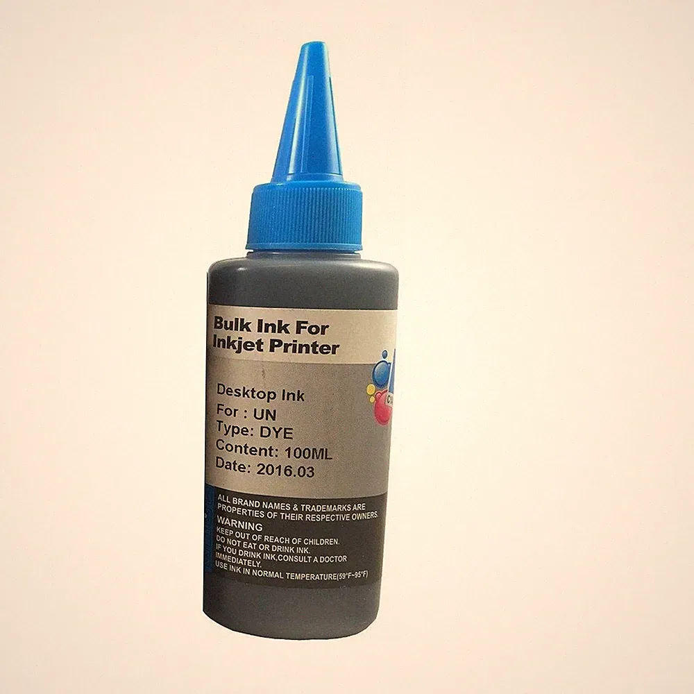 100ML Cyan Refill Ink for HP Canon Lenovo Lexmark RICOH OKI Inkjet Printer
