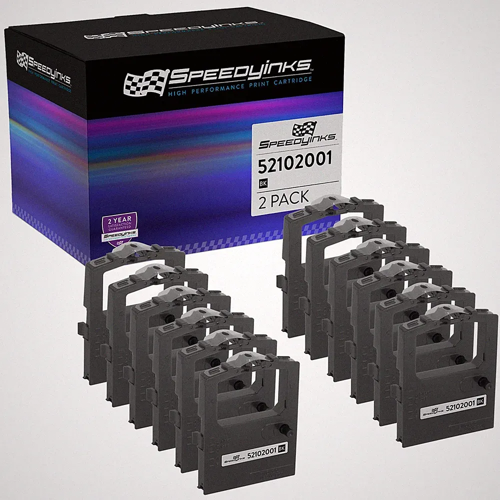 For Okidata 52102001 12pk Black Printer Ribbon Cartridges