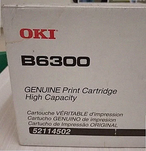 NEW Genuine OKI B6300 Printer Cartridge Toner ink - High Capacity #52114502