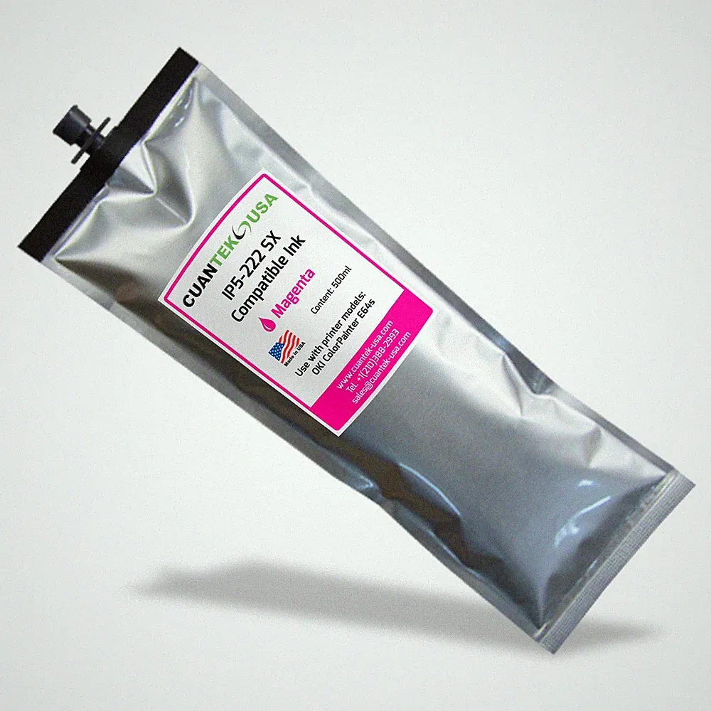 OKI ColorPainter E64s compatible SX 500ml MAGENTA Ink bag IP5-222 - MADE IN USA