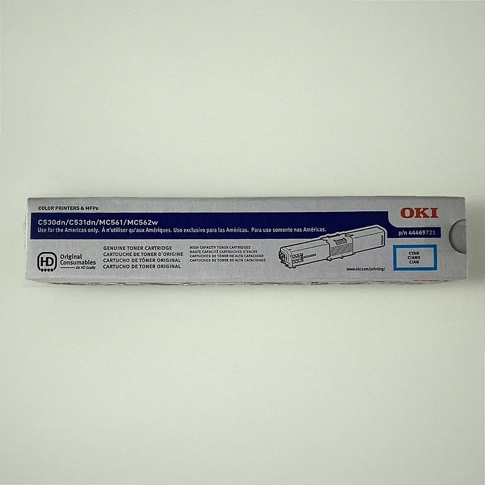 OKI Data 44469721 Cyan Toner Genuine C530dn New! Ink