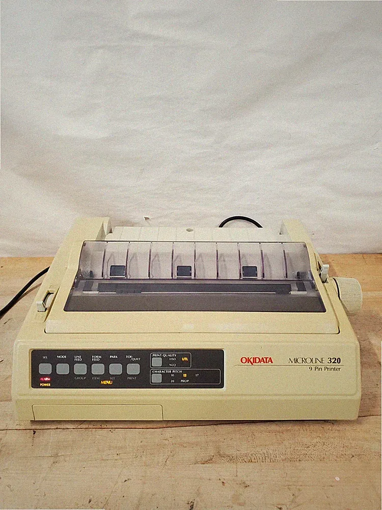 OKI MICROLINE 320 9 Pin Printer, Parallel Only, Look, Power Tested Only