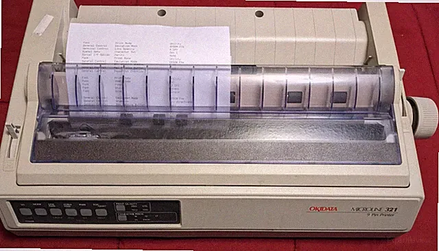 OKIDATA MICROLINE 321 9 PIN PRINTER