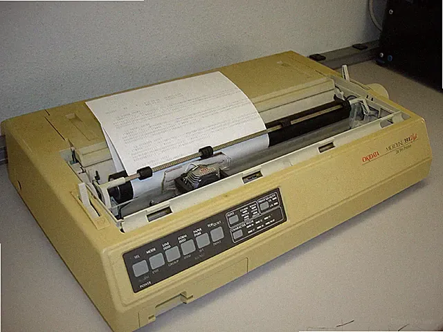 Okidata Microline 391 Plus 24 Pin Printer - Tested Works Fine