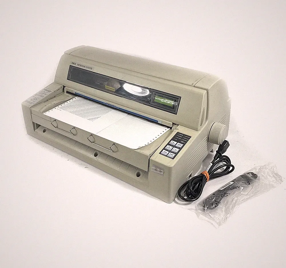 Okidata Microline 8480FB USB Parallel Dot Matrix Impact Printer - See Desc